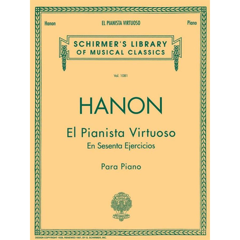 El Pianista Virtuoso in 60 Ejercicios - Charles-Louis Hanon - Pianoforte