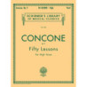50 Lessons, Op. 9 - Joseph Concone - High Voice and Piano