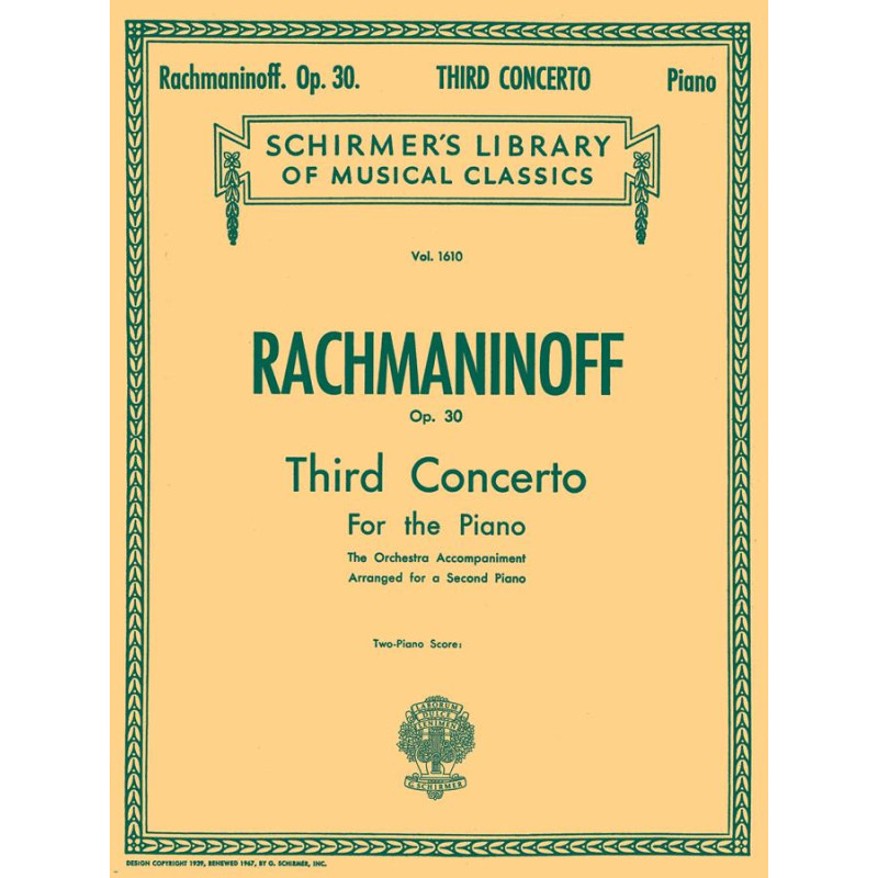 Piano Concerto No.3 Op.30 - 2 pianoforte, 4 mani - Rachmaninov