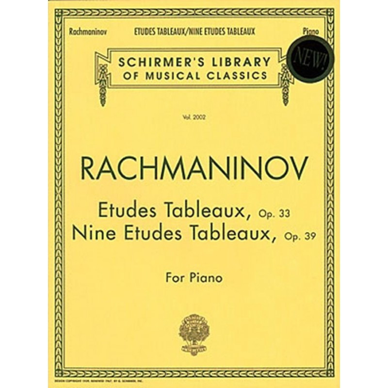 Etudes Tableaux Op.33 - Nine Etudes Tableaux op.39 - Rachmaninov - Pianoforte