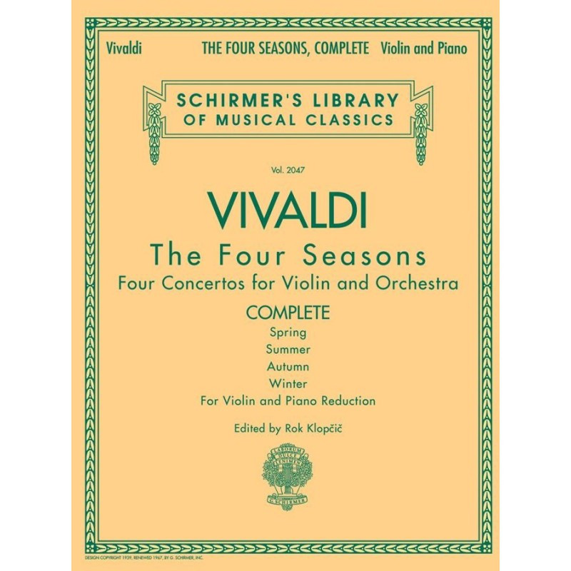 The Four Seasons - Complete Edition - Antonio Vivaldi - Violino e pianoforte