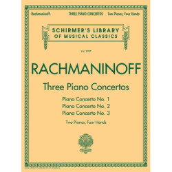 Three Piano Concertos - Nos. 1, 2 And 3 - 2 Pianos, 4 Hands - Sergei Rachmaninov