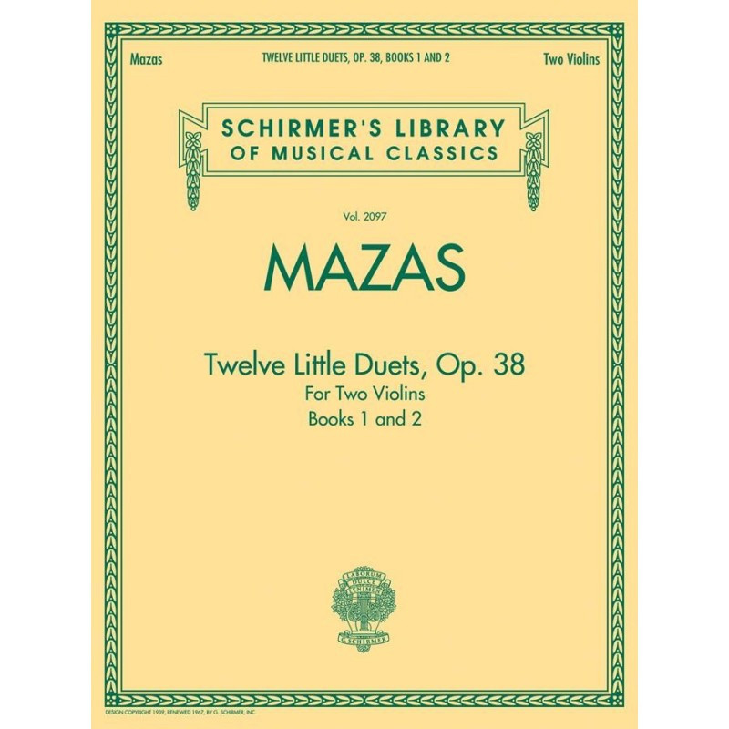 Twelve Little Duets for Two Violins Op. 38 - Mazas - 20 piccoli duetti violino