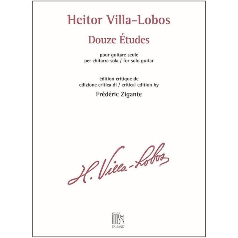 Douze Études - Dodici studi -  Heitor Villa-Lobos - chitarra - Frédéric Zigante