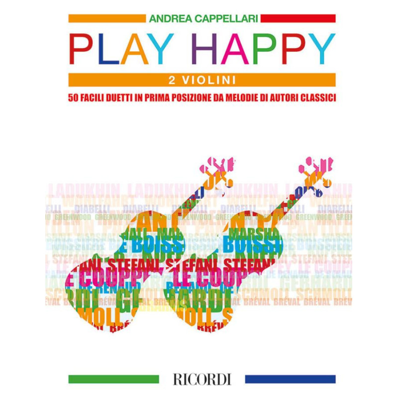 Play Happy (Due Violini) - Andrea Cappellari - 50 facili duetti prima posizione