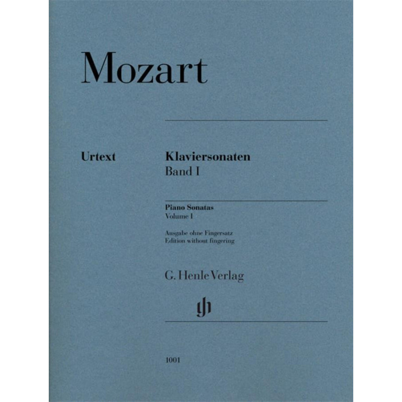 Piano Sonatas, Volume I - Wolfgang Amadeus Mozart - Henle Urtext Editions
