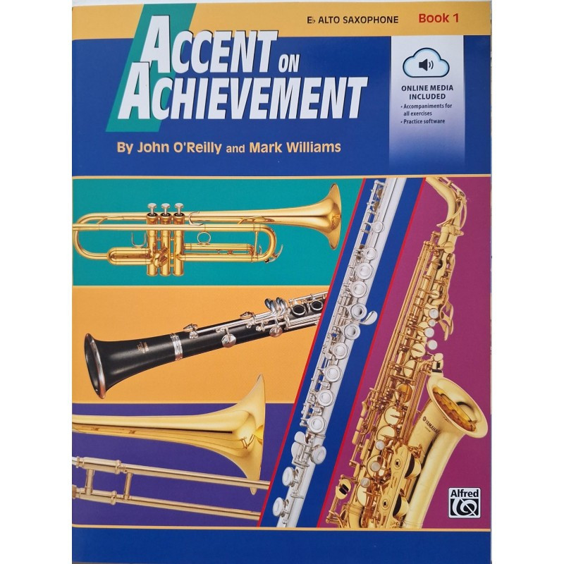 Accent on Achievement, Book 1 + Media on-line - Sax Alto