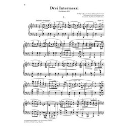 3 Intermezzi Op. 117 - Johannes Brahms – Pianoforte
