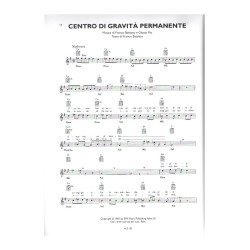 Franco Battiato - Antologia - 30 brani in linea melodica, testo e accordi