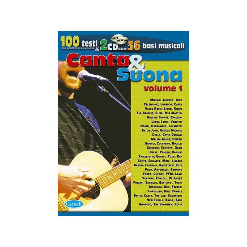 CANZONIERE CANTA E SUONA 1 + 2 CD - TESTI, ACCORDI E BASI MUSICALI