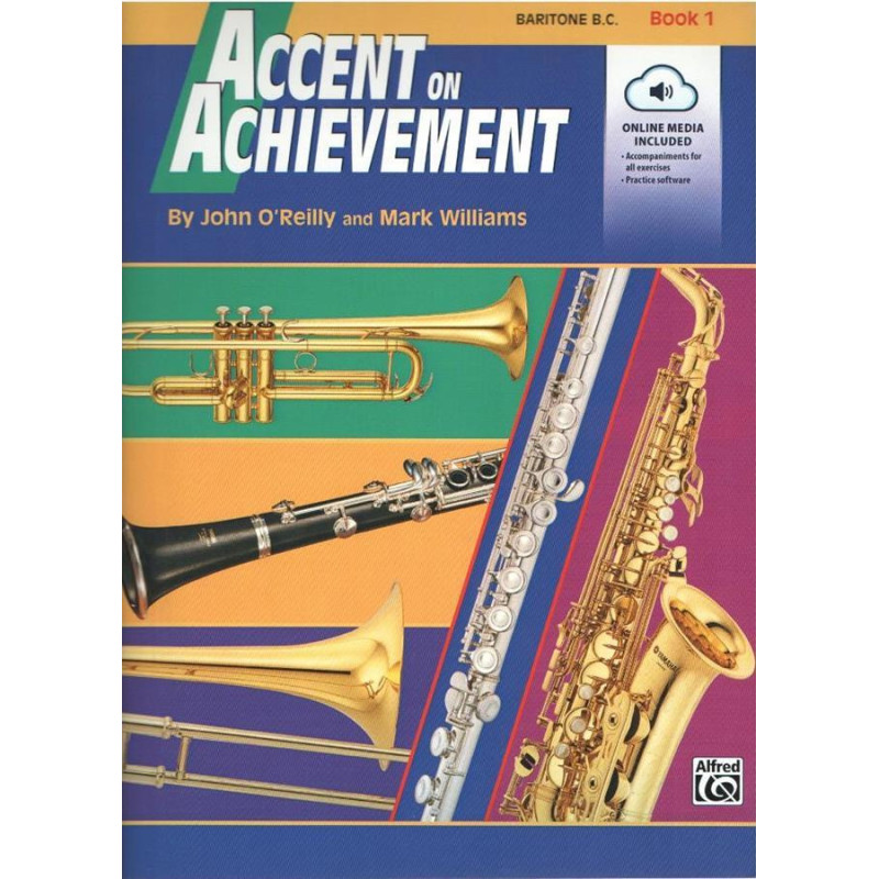 Accent on Achievement, Book 1 + audio online - Baritone BC - Mark Williams - John O'Reilly