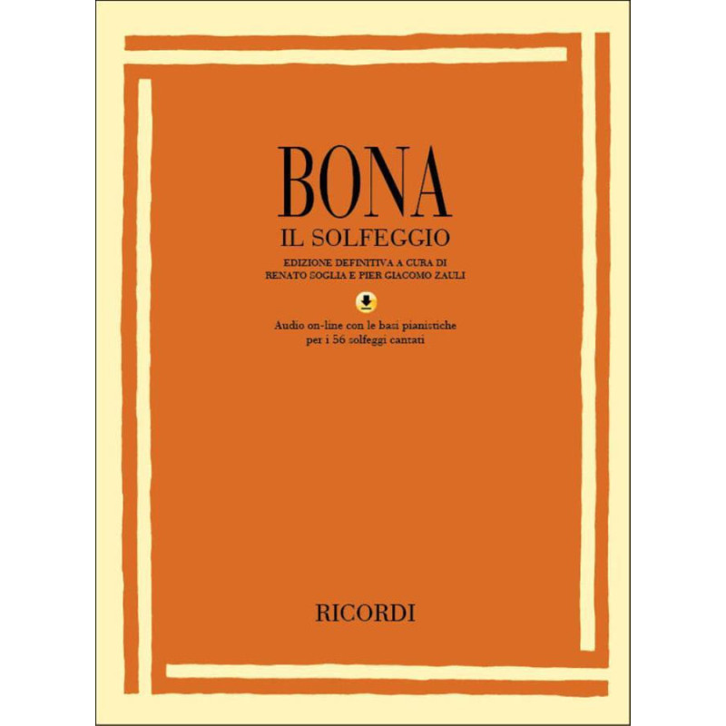PASQUALE BONA - IL SOLFEGGIO + AUDIO ONLINE CON BASI PIANISTICHE PER SOLFEGGI CANTATI