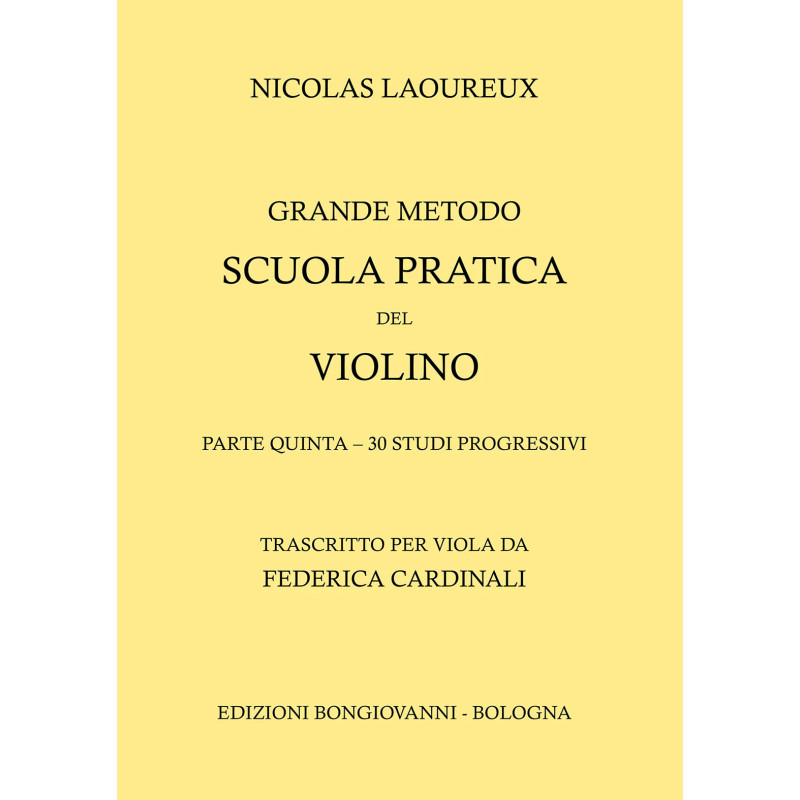 LAOUREUX - Scuola Pratica del violino, trascritto per viola