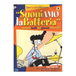 Suoniamo La Batteria + Audio online - Ezio Cherubino Zaccagnini - Metodo Facile