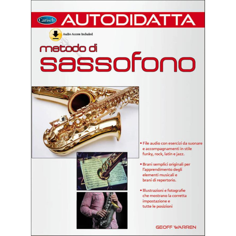 METODO DI SASSOFONO AUTODIDATTA + Audio online - Warren del Biono