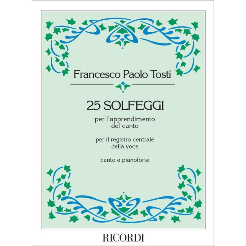 25 Solfeggi Per L'Apprendimento Del Canto - Francesco Paolo Tosti