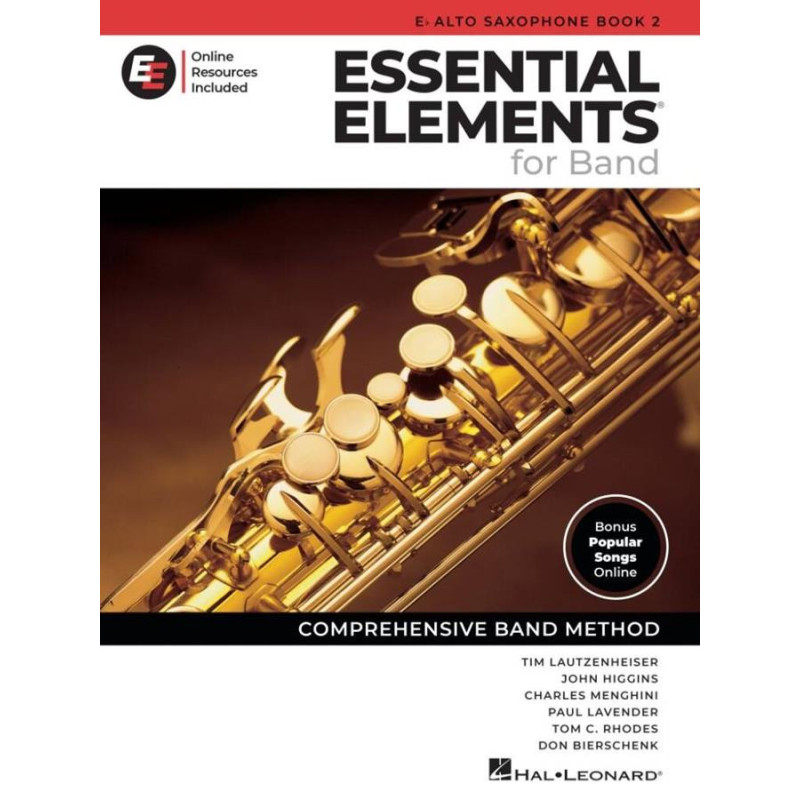 Essential Elements for Band - Eb Alto Sax Book 2 + Media Online - sassofono alto