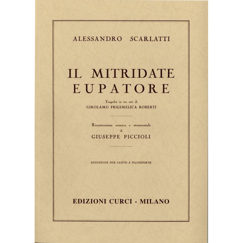 IL MITRIDATE  EUPATORE - Alessandro Scarlatti - canto