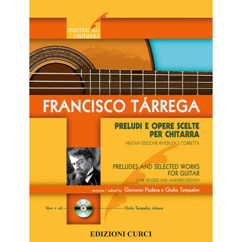 PRELUDI E OPERE SCELTE PER CHITARRA + CD - Francisco Tárrega