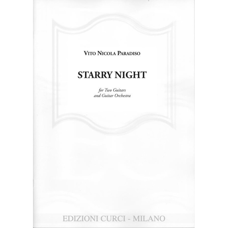 Starry Night - per due chitarre e orchestra di chitarre - Vito Nicola Paradiso
