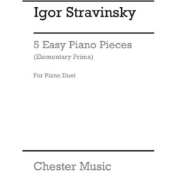 5 Easy Piano Pieces - Igor Stravinsky - Duo per pianoforte