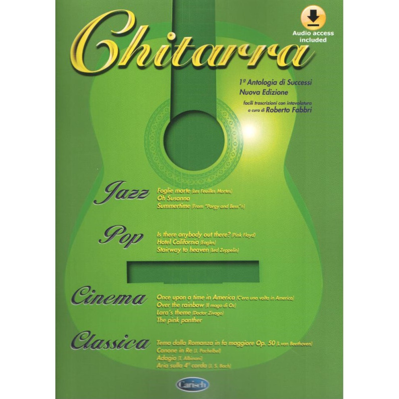 Chitarra Prima Antologia Di Successi + Audio online  - Roberto Fabbri