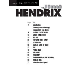 Jimi Hendrix - Signature Licks + audio online - spartiti per chitarra