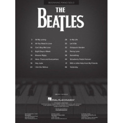 The Beatles - for Beginning Piano Solo - Pianoforte facile