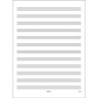 Quinterni 12 pentagrammi - Carta da musica - per spartiti manoscritti