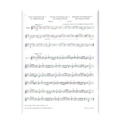 Sevcik Opus 3 - 40 Variations for Viola - Otakar Sevcik