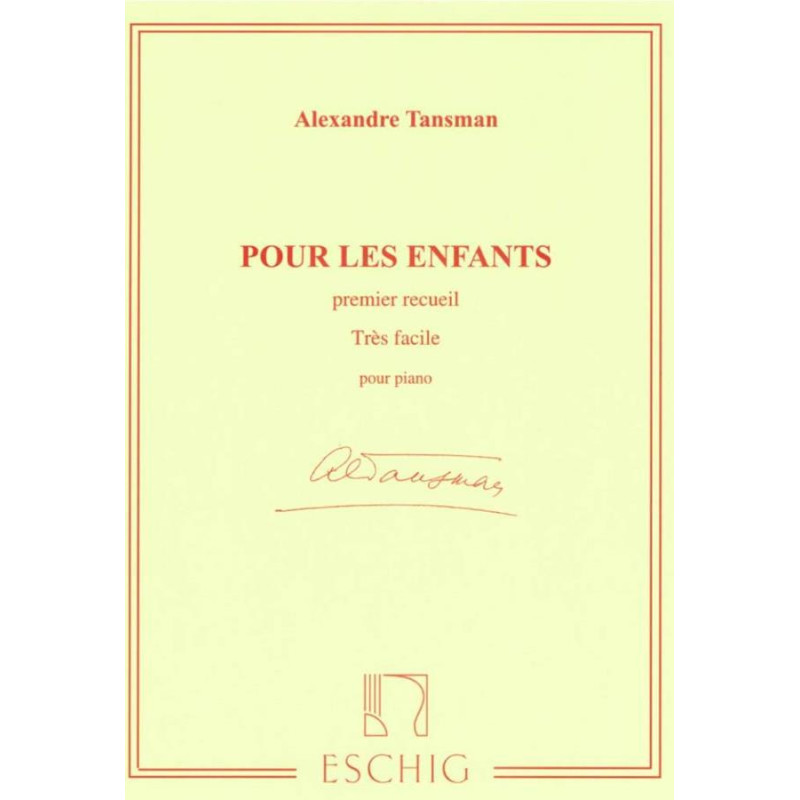 Pour les enfants Vol. 1 - Alexandre Tansman - Pianoforte