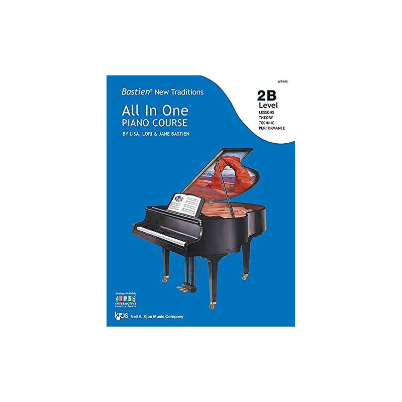 Bastien All in One Piano Course Level 2B - in inglese