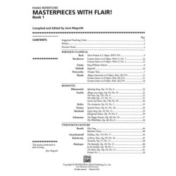 Masterpieces With Flair: Piano Repertoire, Book 1 -  Jane Magrath