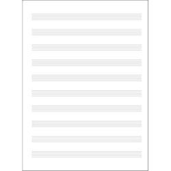Quaderno di musica - 10 righi, 32 pp. carta avorio