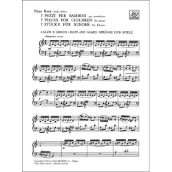 7 Pezzi Per Bambini - Nino Rota - Pianoforte