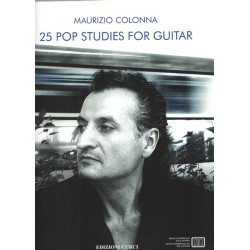 MAURIZIO COLONNA -25 POP STUDIES FOR GUITAR + Playlist online - SPARTITI