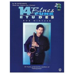14 Blues & Funk Etudes +CD - Bob Mintzer - Tenor Saxophone - sassofono tenore