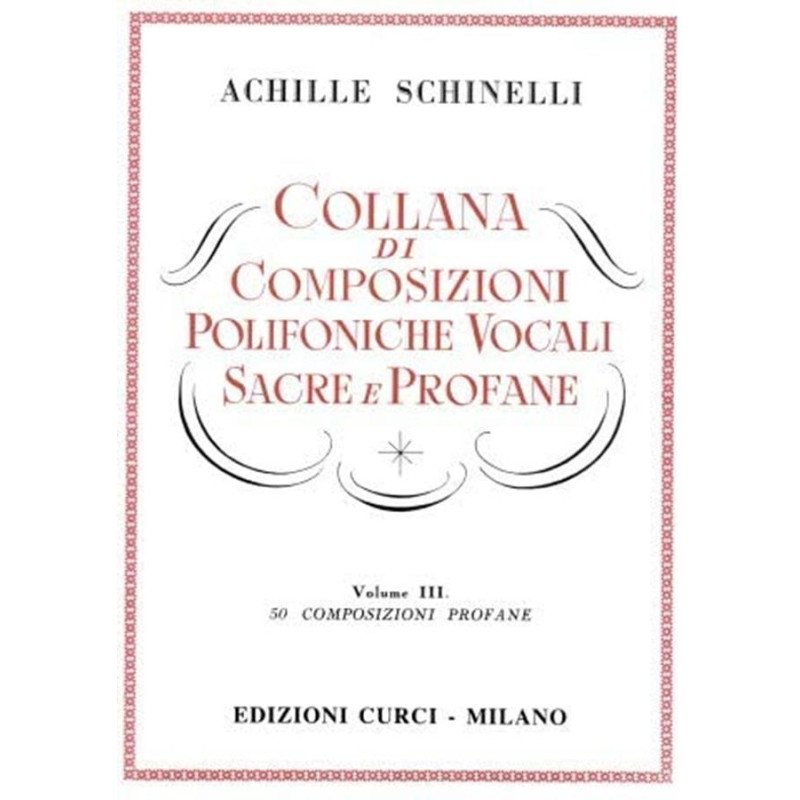 Composizioni polifoniche vocali sacre e profane Vol 3 - Composizioni profane