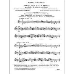 Esercizi Sulle Scale E Arpeggi Vol. 2 - Renato Zanettovich - Violino