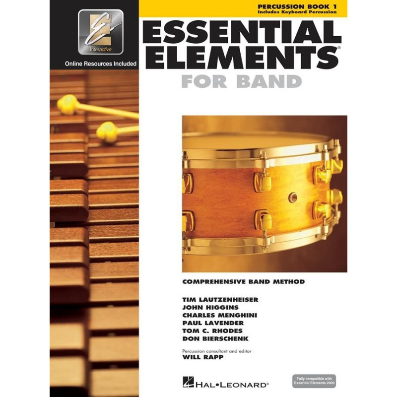 Essential Elements for Band - Book 1 - Percussion + media online - percussioni