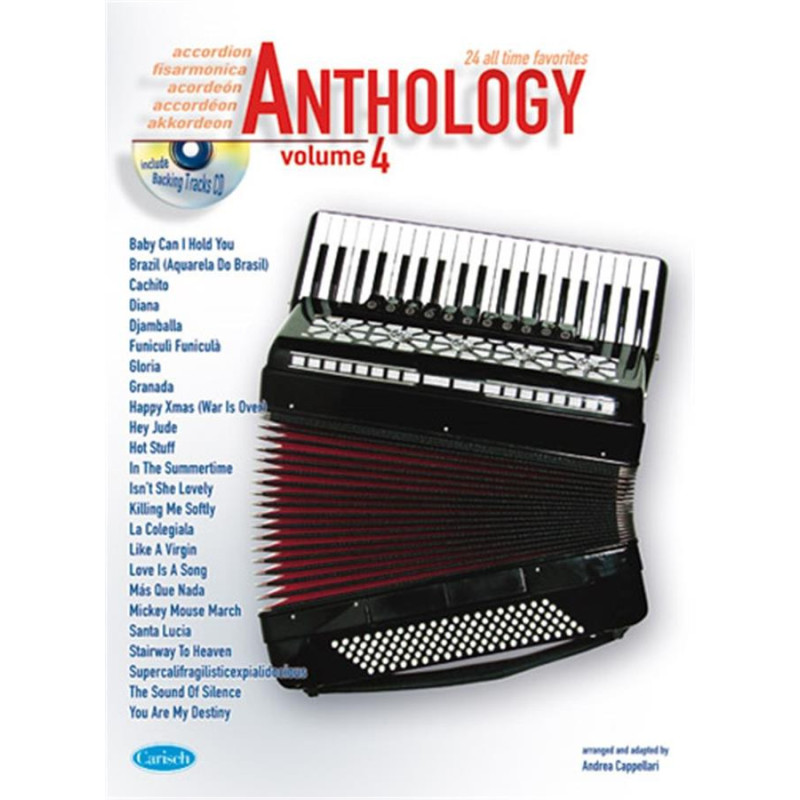 Anthology Accordion Vol. 4 + CD - fisarmonica - Andrea Cappellari