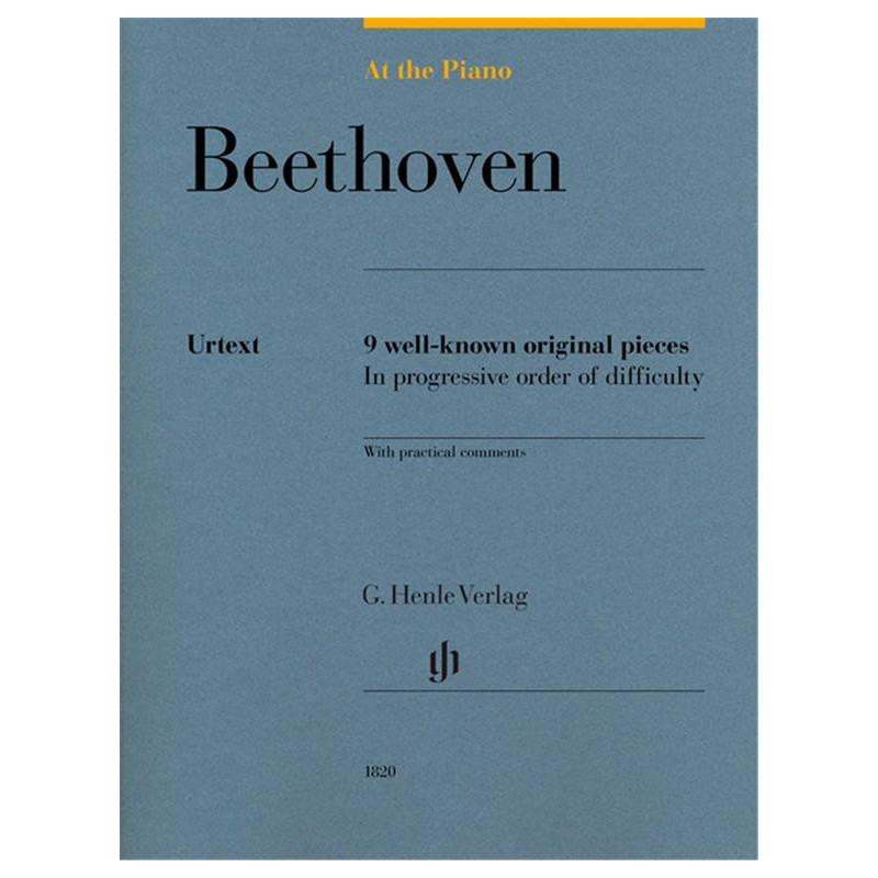 At The Piano - Beethoven - 9 well-known original pieces - Pianoforte
