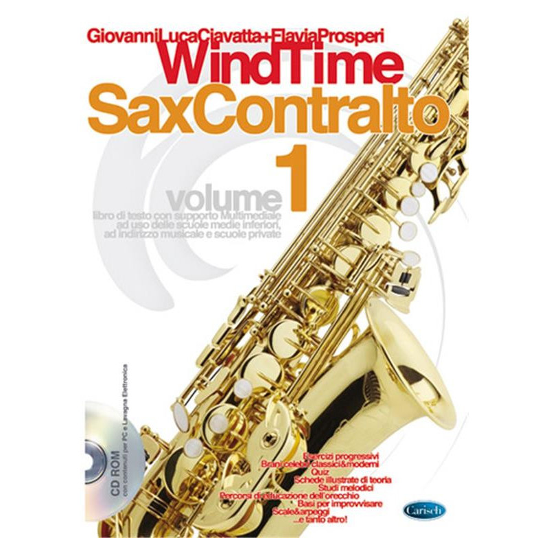 Windtime, Sax Contralto, Volume 1 + CD Rom - Gianluca Ciavatta