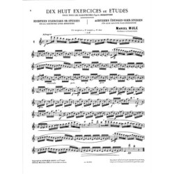 18 exercices ou études d'après Berbiguier - Marcel Mule - sassofono