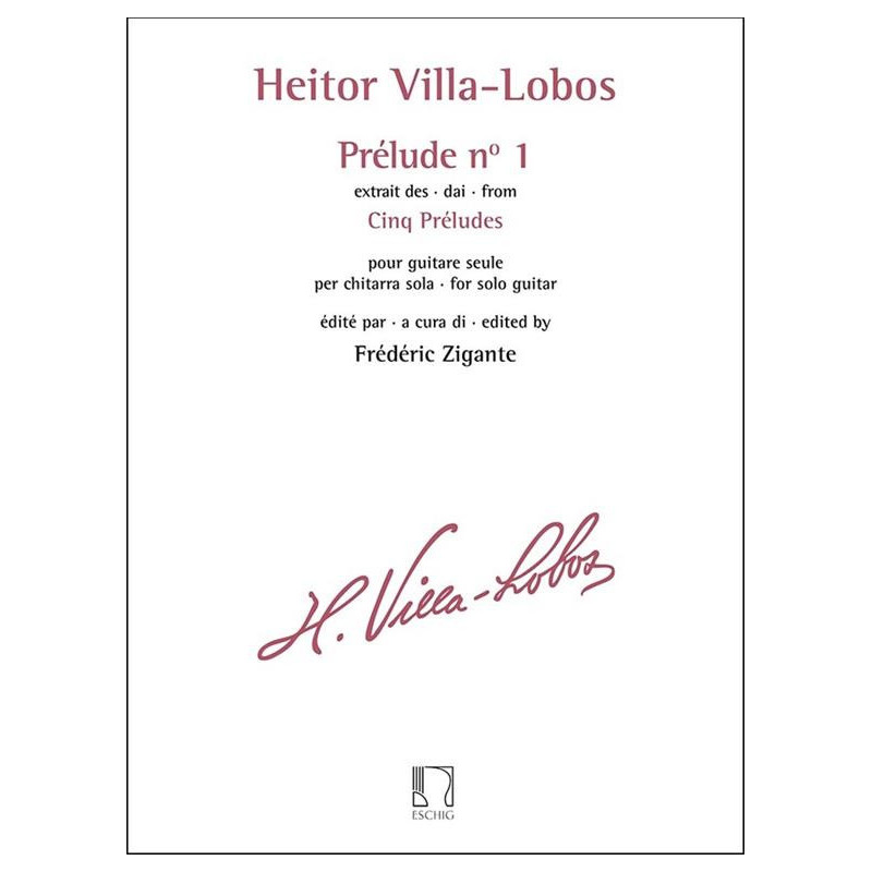 Prélude n° 1 - extrait des Cinq Préludes - Heitor Villa-Lobos - chitarra