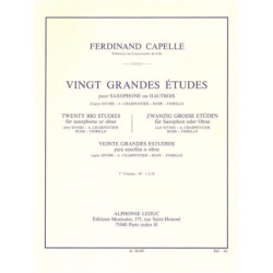 20 Grandes Etudes Vol.1 - F. Capelle - sassofono o oboe