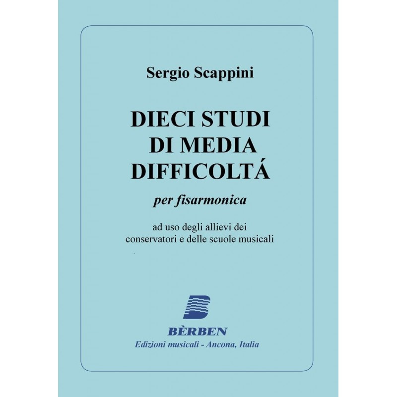 Dieci studi di media difficoltà per fisarmonica - Sergio Scappini