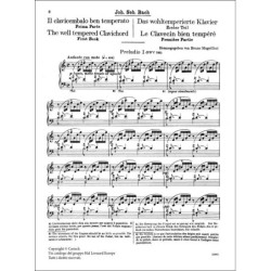 Il clavicembalo ben temperato vol. 1 - Johann Sebastian Bach - Ed. Carisch