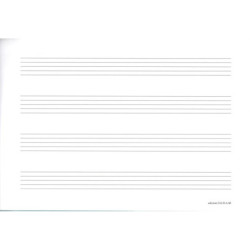 Quaderno ad album - 32 Pagine - 4 pentagrammi grandi - formato piccolo