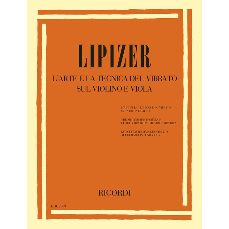 L'Arte E La Tecnica Del Vibrato Sul Violino E Viola - Rodolfo Lipizer